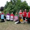 The combined CCOC Rally-O and Obedience teams in Christmas fancy dress.